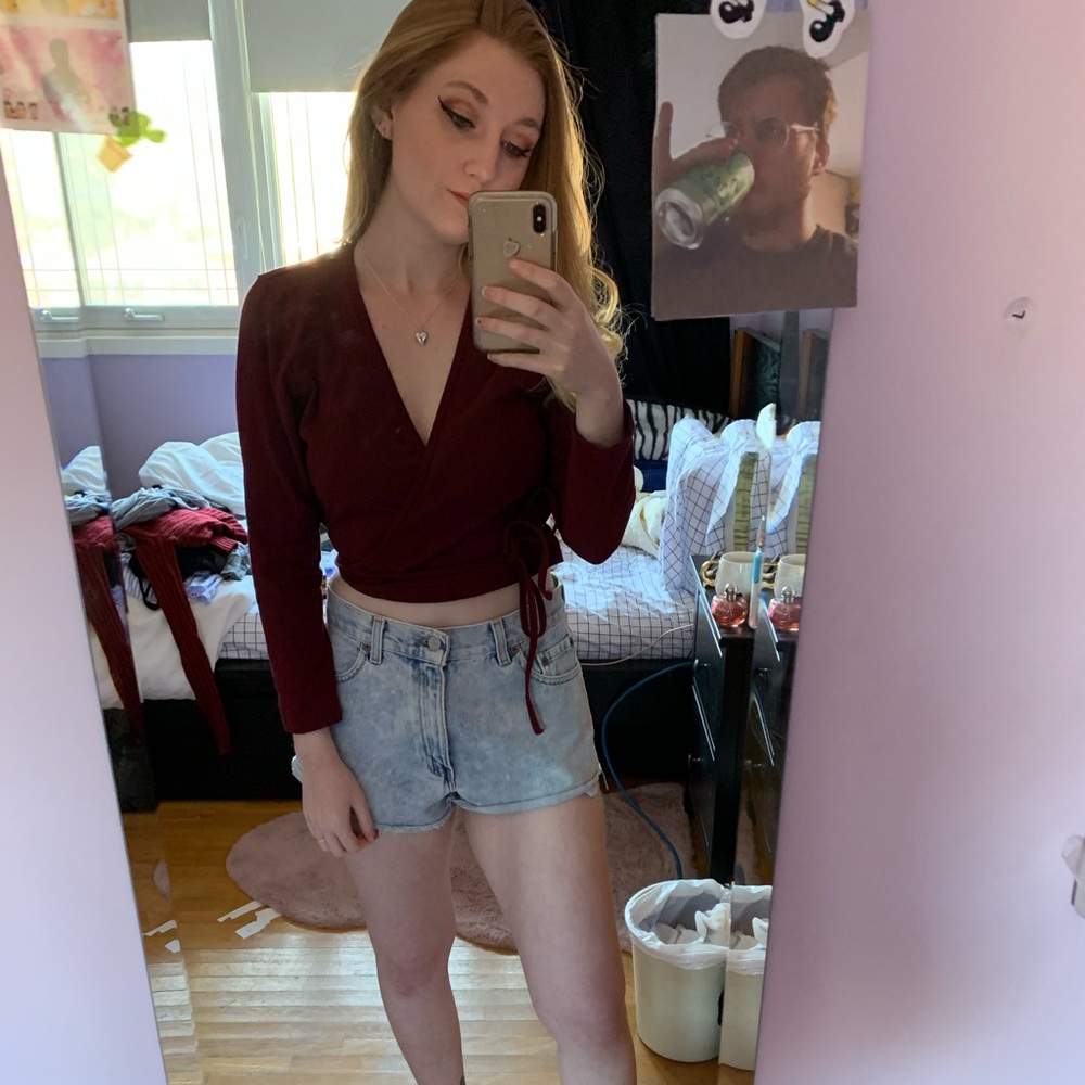 American Apparel twist tie top,  2/ $30